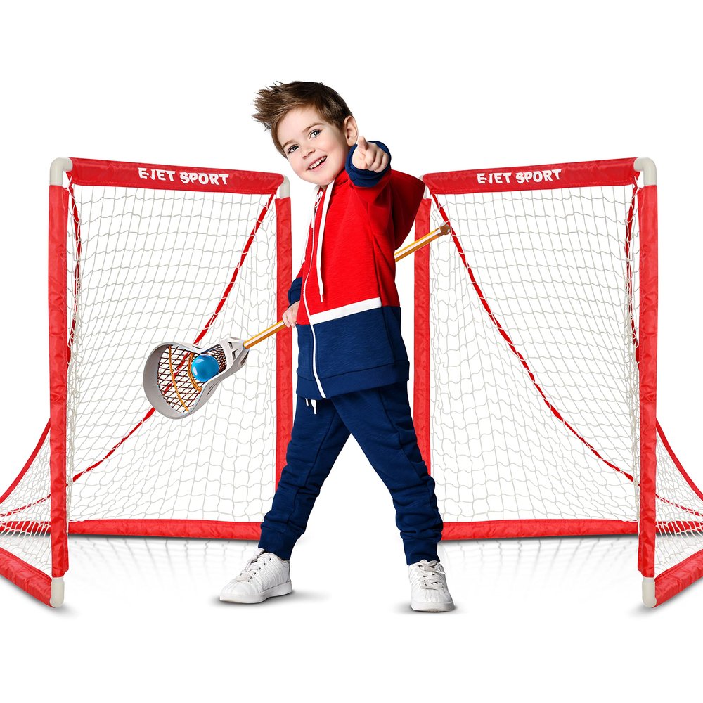 Lacrosse Goals for Youth & Kids Children Teens Backyard Training, Practice & Exercise, Set of 2