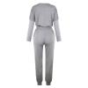 Jogging Suits for Women Long Sleeve Crewneck Pullover with Track Pant 2 Piece Lounge Set Sweatsuit Travel Outfits view 4