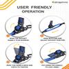 Strapinno Retractable Ratchet Straps - 1 in x 2.5 ft Heavy Duty Adjustable Boat Transom Tie Down, 2PCS, 2400lbs Breaking Strength, Safety S Hooks, For Boat, Jetski, Seadoo, Waverunner, and PWCs (Blue) view 4