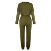 Jogging Suits for Women Long Sleeve Crewneck Pullover with Track Pant 2 Piece Lounge Set Sweatsuit Travel Outfits view 4
