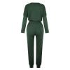 Jogging Suits for Women Long Sleeve Crewneck Pullover with Track Pant 2 Piece Lounge Set Sweatsuit Travel Outfits view 4
