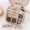 Angelina's Palace Personalized Jewelry Case with Name Engraved,Custom Leather Travel Jewelry Organizer Box for Rings,Earrings,Necklaces,Birthday Bridesmaid Gift For Women view 2