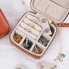 Angelina's Palace Personalized Jewelry Case with Name Engraved,Custom Leather Travel Jewelry Organizer Box for Rings,Earrings,Necklaces,Birthday Bridesmaid Gift For Women view 2