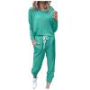 Jogging Suits for Women Long Sleeve Crewneck Pullover with Track Pant 2 Piece Lounge Set Sweatsuit Travel Outfits view 1