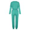 Jogging Suits for Women Long Sleeve Crewneck Pullover with Track Pant 2 Piece Lounge Set Sweatsuit Travel Outfits view 4