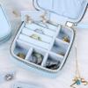 Angelina's Palace Personalized Jewelry Case with Name Engraved,Custom Leather Travel Jewelry Organizer Box for Rings,Earrings,Necklaces,Birthday Bridesmaid Gift For Women view 2
