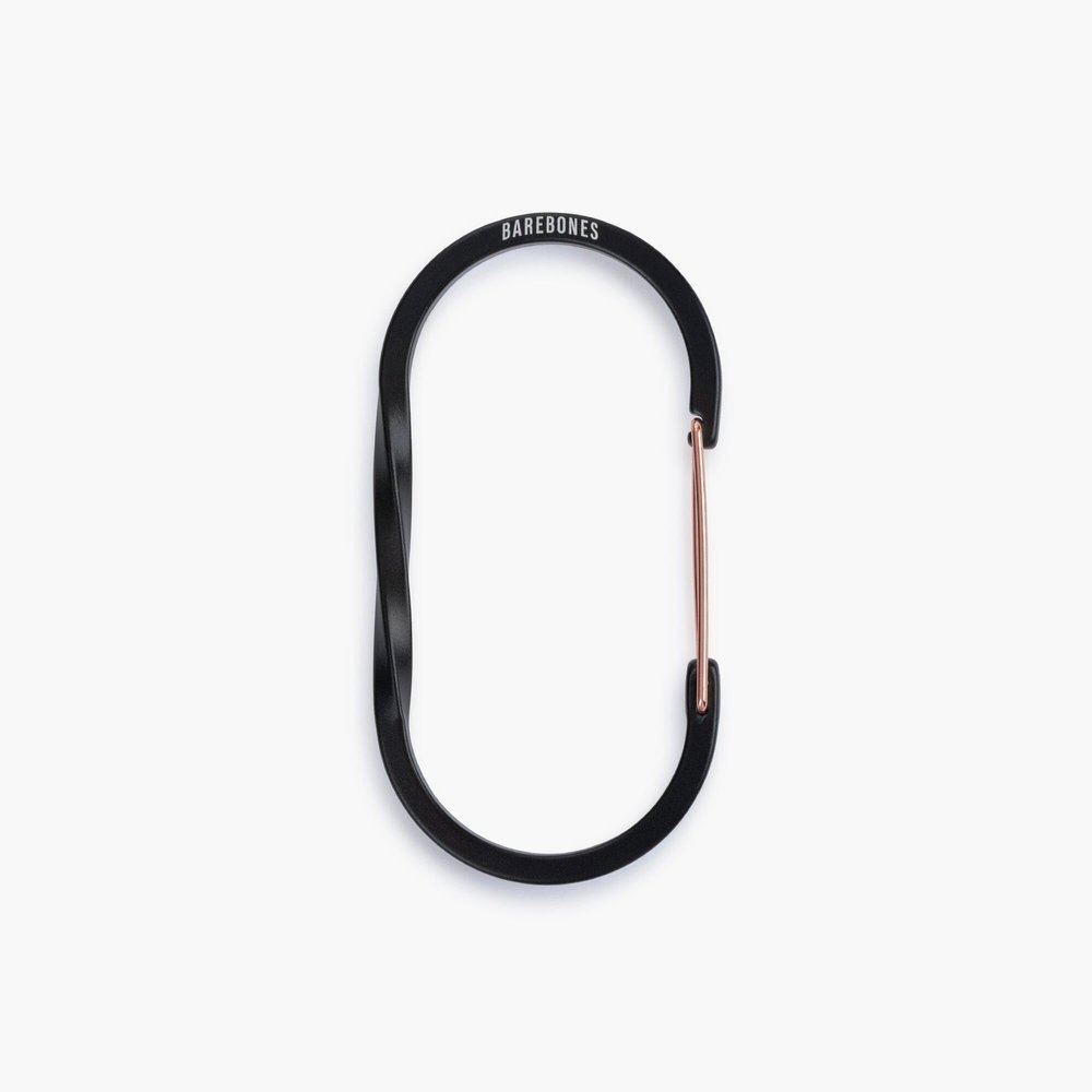 Barebones Wiregate Carabiners - 3 Sizes, Large, Black