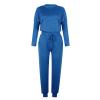 Jogging Suits for Women Long Sleeve Crewneck Pullover with Track Pant 2 Piece Lounge Set Sweatsuit Travel Outfits view 3