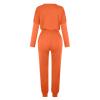 Jogging Suits for Women Long Sleeve Crewneck Pullover with Track Pant 2 Piece Lounge Set Sweatsuit Travel Outfits view 4