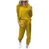 Jogging Suits for Women Long Sleeve Crewneck Pullover with Track Pant 2 Piece Lounge Set Sweatsuit Travel Outfits view 1
