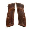 New! Grips Compatible with cCZ75/85 Compact Size, PCR/D Checkered Engrave Handmade view 1