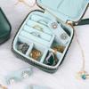 Angelina's Palace Personalized Jewelry Case with Name Engraved,Custom Leather Travel Jewelry Organizer Box for Rings,Earrings,Necklaces,Birthday Bridesmaid Gift For Women view 2