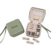 Angelina's Palace Personalized Jewelry Case with Name Engraved,Custom Leather Travel Jewelry Organizer Box for Rings,Earrings,Necklaces,Birthday Bridesmaid Gift For Women view 1