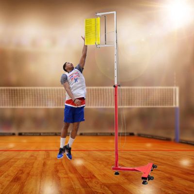 ARCVOX Vertical Jump Measure Scale 5.6-11.8ft, Volleyball Spike Training Equipment, Vertical Jump Trainer Thickened Base, Jump Meter Applicable to All Ages (Color : Yellow ABS, Size : 170-360cm)