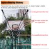 NUNETH Portable Floor Shooting Basketball Return Net Kit, Pro Basketball Ball Returner Rebounder Training Aid for Kids/Younth/Adults, Easy to Fold view 3