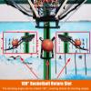 NUNETH Portable Floor Shooting Basketball Return Net Kit, Pro Basketball Ball Returner Rebounder Training Aid for Kids/Younth/Adults, Easy to Fold view 4