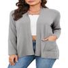TASAMO Women's Casual Lightweight Cardigan Long Sleeve Open Front with Pockets Cozy Soft Knitted Drape Fall Cardigan view 1