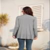 TASAMO Women's Casual Lightweight Cardigan Long Sleeve Open Front with Pockets Cozy Soft Knitted Drape Fall Cardigan view 2