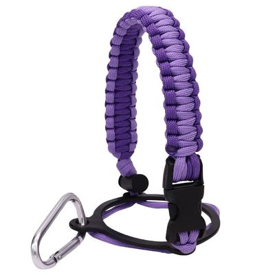 Yuly Safety Water Bottle Strap Paracord Handle Carabiner Water Bottle Handle Strap for Camping Fishing Hiking and Traveling Water Bottle Holder Lanyard