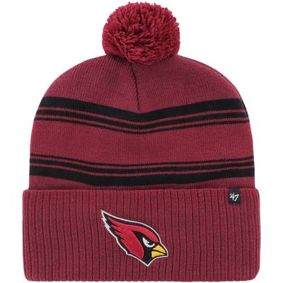 47 Men's Cardinal Arizona Cardinals Fadeout Cuffed Knit Hat with Pom