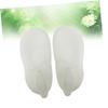 INOOMP 3pcs Women Diabetic Gel Socks White Cracked Foot Socks Skid Soft Breathable Reusable view 4