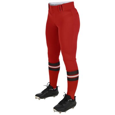 Tournament Softball Knickers, Girls' Large, Scarlet