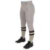 Tournament Softball Knickers, Girls' Large, Grey view 1