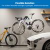 Mount-It! Bike Wall Mount Hook, Horizontal Indoor Bike Rack for Home Garage Shed, Space Saving Wall Mounted Hanger for Single Bicycle, Universal Fit for Most Bikes, Extendable to Fit 30.3" Handlebars view 3