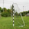 Vallerta Signature Series Steel Frame Soccer Goal with Checkered Goal Frame Posts for Youth Practice and Training. (10 X 5 Ft) view 2