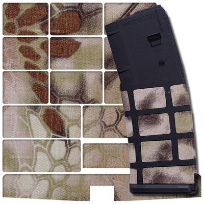 HolsterSmith EDC Wrap - PMAG Magazine Wrap - Cordura (500D) - (Compatible with Kryptek Highlander) - Adhesive Fabric Wrap for PMAG Magazines - PMAG Grip Enhancement Fillers