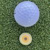 Giggle Golf Yellow Plastic Divot Repair Tool with Metal Bling Sunflower Golf Ball Marker | Foldable Switchblade Divot Tool view 2