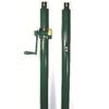 Pickleball Post Kit by Courtmaster - 2-7/8" OD (Black) External Wind Posts with Galvanized Post Ground Sleeves view 2