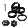 SUPVOX 2sets Bike Front Fork Gasket Spacer Black Headset Installation Material and Smooth Movement Performance view 1
