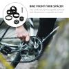 SUPVOX 2sets Bike Front Fork Gasket Spacer Black Headset Installation Material and Smooth Movement Performance view 3