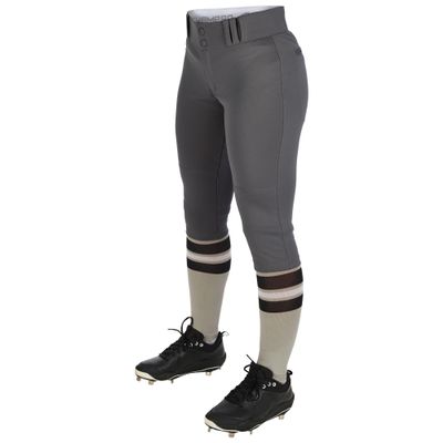 Tournament Softball Knickers, Girls' Large, Graphite