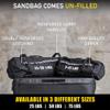 Elite Sports Workout Sandbag for Versatile, Intensive Core Muscles Fitness, Strength Training with Strategic Handle Placement (Unfilled) view 2