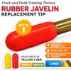 Amber Fight Gear Track and Field Training Throws Rubber Javelin Replacement Tip Red Large view 2
