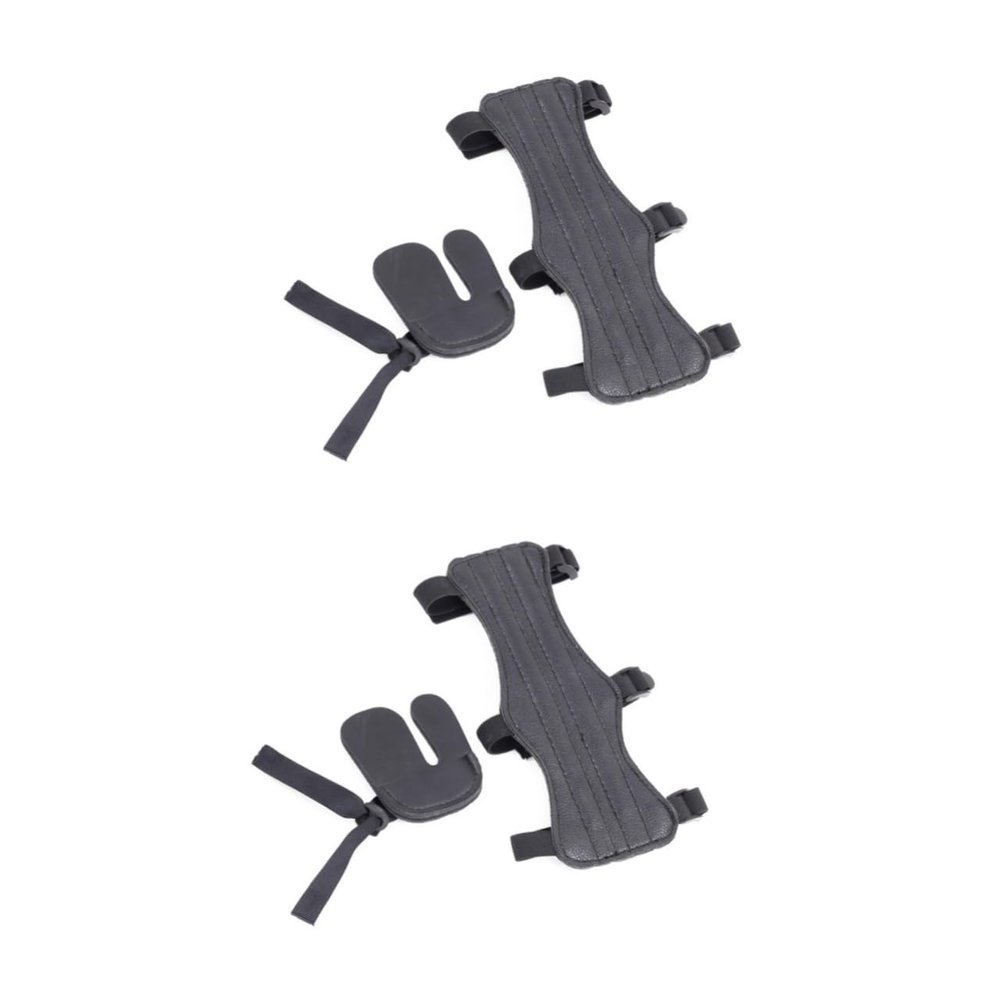 BESPORTBLE 2sets Archery Armguard Men Accessories Finger Covers for Archery Professional Armguard Arm Sleeves