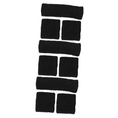 BESPORTBLE 3sets Elastic Yoga Running Headband Men Sweat Absorbent Headband Cooling Wristband Sports Comfortable Wristband