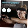BESPORTBLE 3sets Elastic Yoga Running Headband Men Sweat Absorbent Headband Cooling Wristband Sports Comfortable Wristband view 4