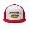 I Swallow Juicy Wieners, Funny, Joke, Sarcastic, Family Trucker Cap view 1