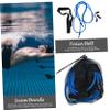 BESTOYARD 2 Sets Swimming Rope Device Pool Swim Tether Stationary Training Swim Resistance Band Kit Swim Train Equipment Interlocking Foam Tiles Swim Trainer Swim Bands Belt Elastic Rubber view 2