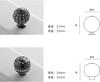 Cabinet Knobs with,Crystal Glass Door Drawer Knobs,Cabinet Handles Pulls 2Pcs Crystal Drill Single Hole Handle Cabinet Door Drawer Single Hole Handle Cabinet Wine Cabinet Handle, Large Round Bright Go view 4