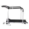 Walking Treadmill for Home/Office 220lbs Capacity, 0.3-3.7mph Speed Adjustable, LCD Display w/Long Handraill view 2