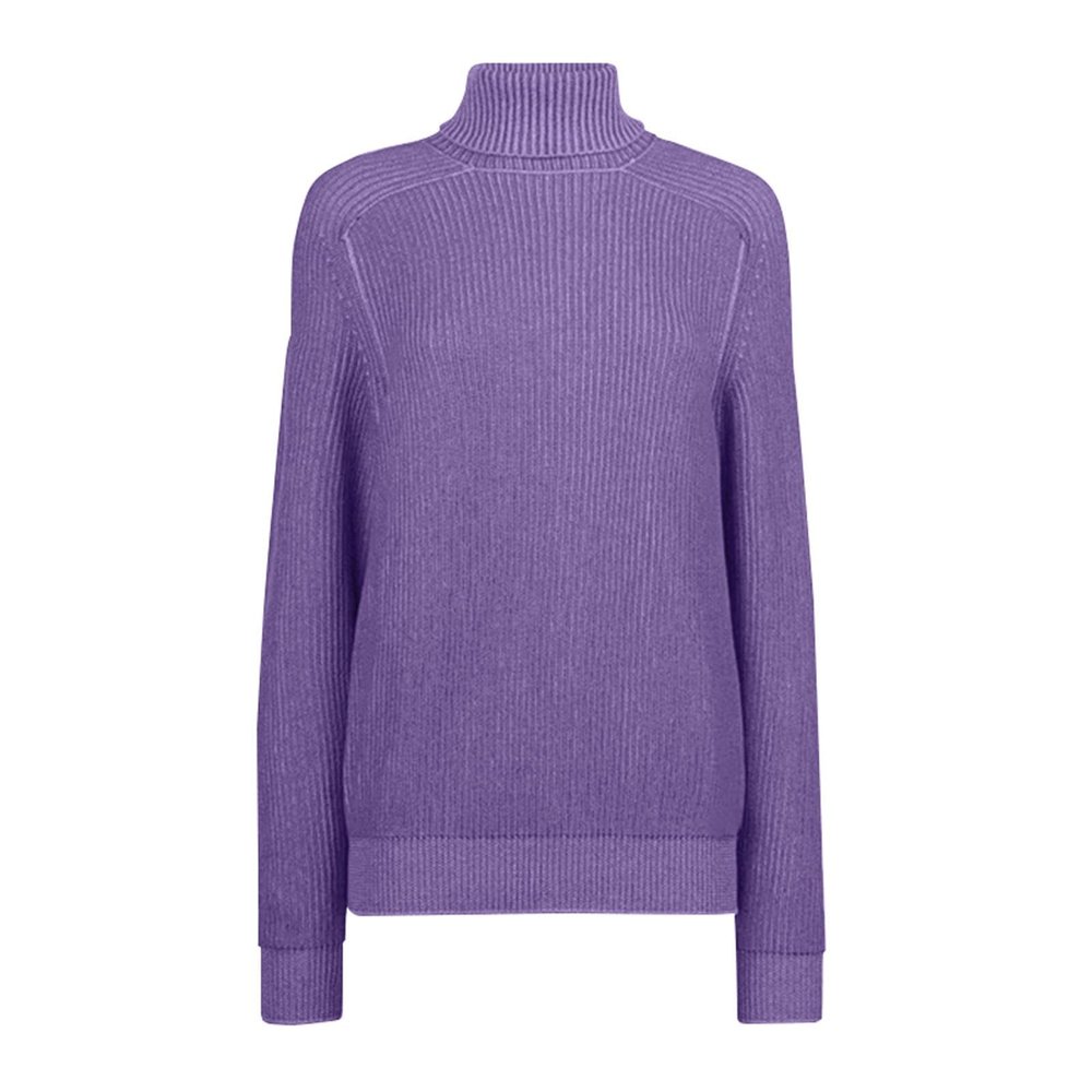ZYXTIM Mens Turtleneck Sweaters Ribbed Casual Thermal Pullover Sweaters Fashion Solid Loose Knitted Muscle Shirts Purple