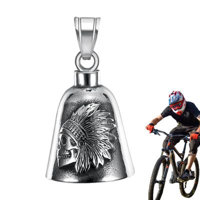 Kumprohu Bell,Riding Motorcycle Biker Bell - Stainless Steel Motorcycle Bell for s Man Biker Riders Husband