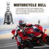 Kumprohu Bell,Riding Motorcycle Biker Bell - Stainless Steel Motorcycle Bell for s Man Biker Riders Husband view 2