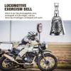 Kumprohu Bell,Riding Motorcycle Biker Bell - Stainless Steel Motorcycle Bell for s Man Biker Riders Husband view 3
