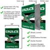 WinCraft Philadelphia Eagles Vintage Throwback Retro Double Sided Banner Flag view 3