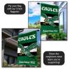 WinCraft Philadelphia Eagles Vintage Throwback Retro Double Sided Banner Flag view 4